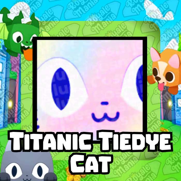 Titanic Tiedye Cat